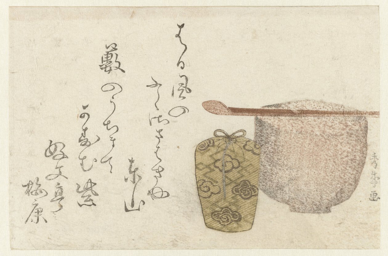 Suministros para la ceremonia del té. de Shûraku
