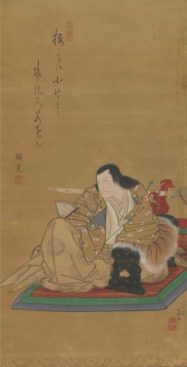 Retrato del Actor Arashi Rikan I, ca. 1812. de Shunkosai Hokushu