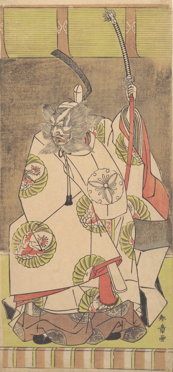 Actor de Kabuki Ichikawa Danjuro IV, 12º mes, 1771 de Shunsho