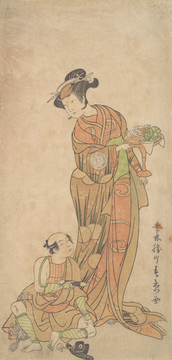 El segundo Yamashita Kinsaku en el papel de Shigenoi, verano, 1772 de Shunsho