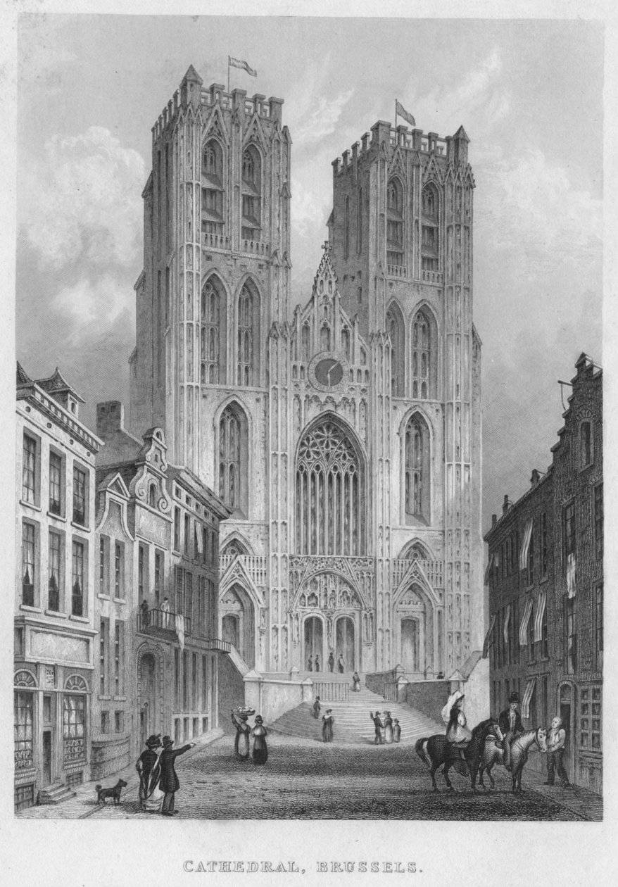 Catedral, Bruselas, 1850 de Shury and Son