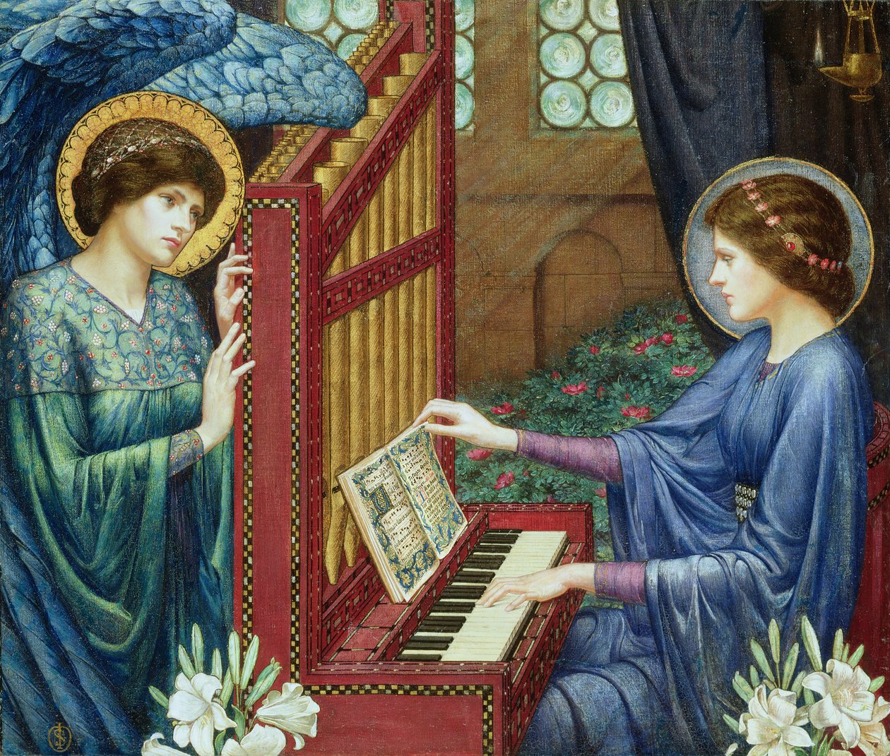 Santa Cecilia (óleo sobre lienzo) de Sidney Meteyard