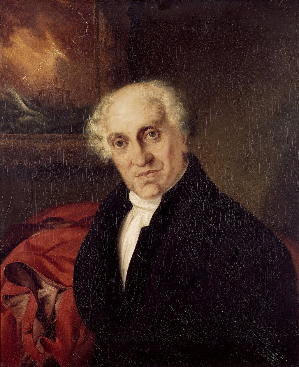 Retrato del reverendo doctor Alexander Scott (1768-1840), capellán de Horatio Nelson (1758-1805) en el "Victory" Óleo sobre lienzo de Siegfried Detler Bendixen