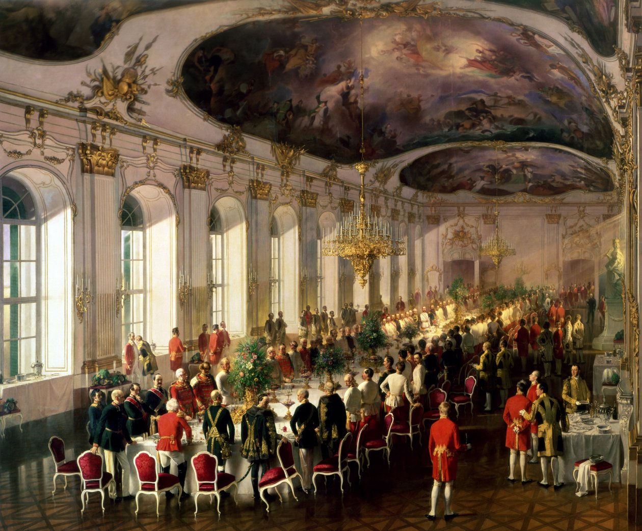 Celebración con motivo del aniversario de la Orden Militar de María Teresa, 1861 de Siegmund L