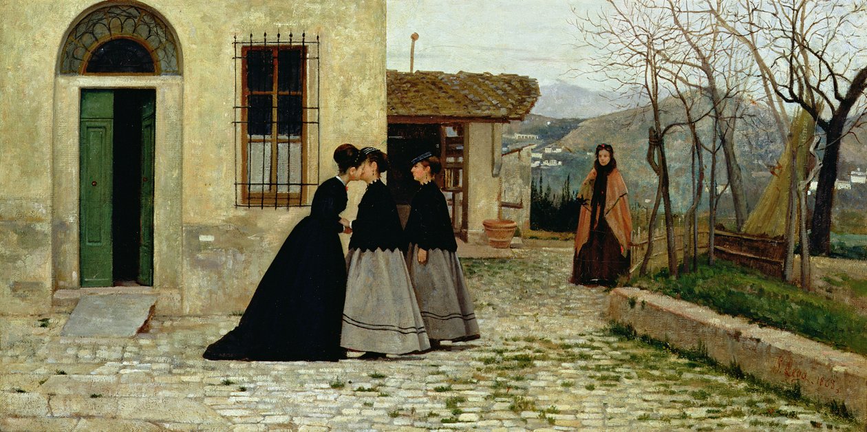 La visita, 1868 de Silvestro Lega