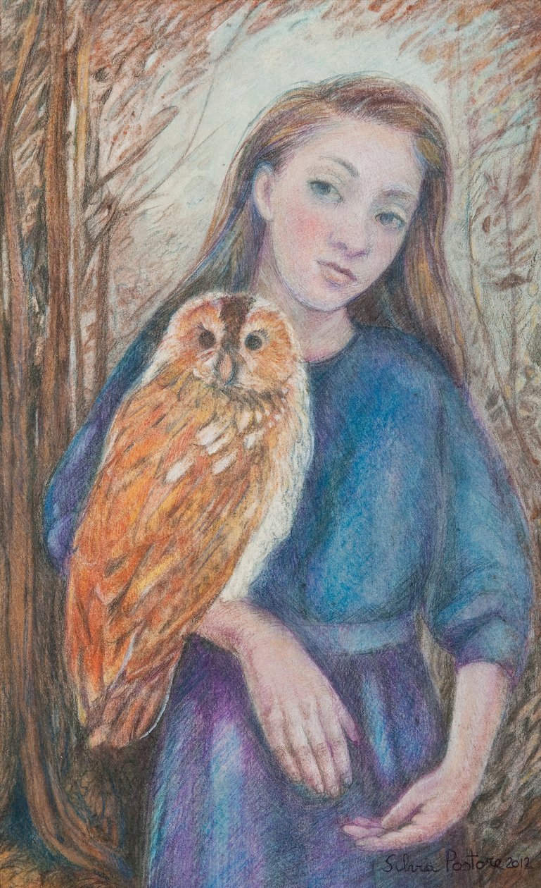 Niña con búho, 2012 de Silvia Pastore