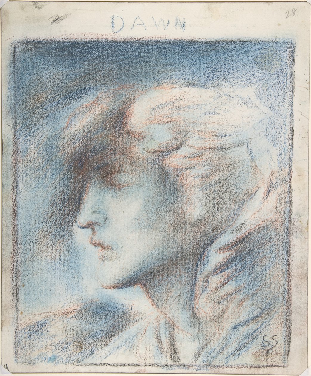 Amanecer (cabeza de Hipnos) de Simeon Solomon