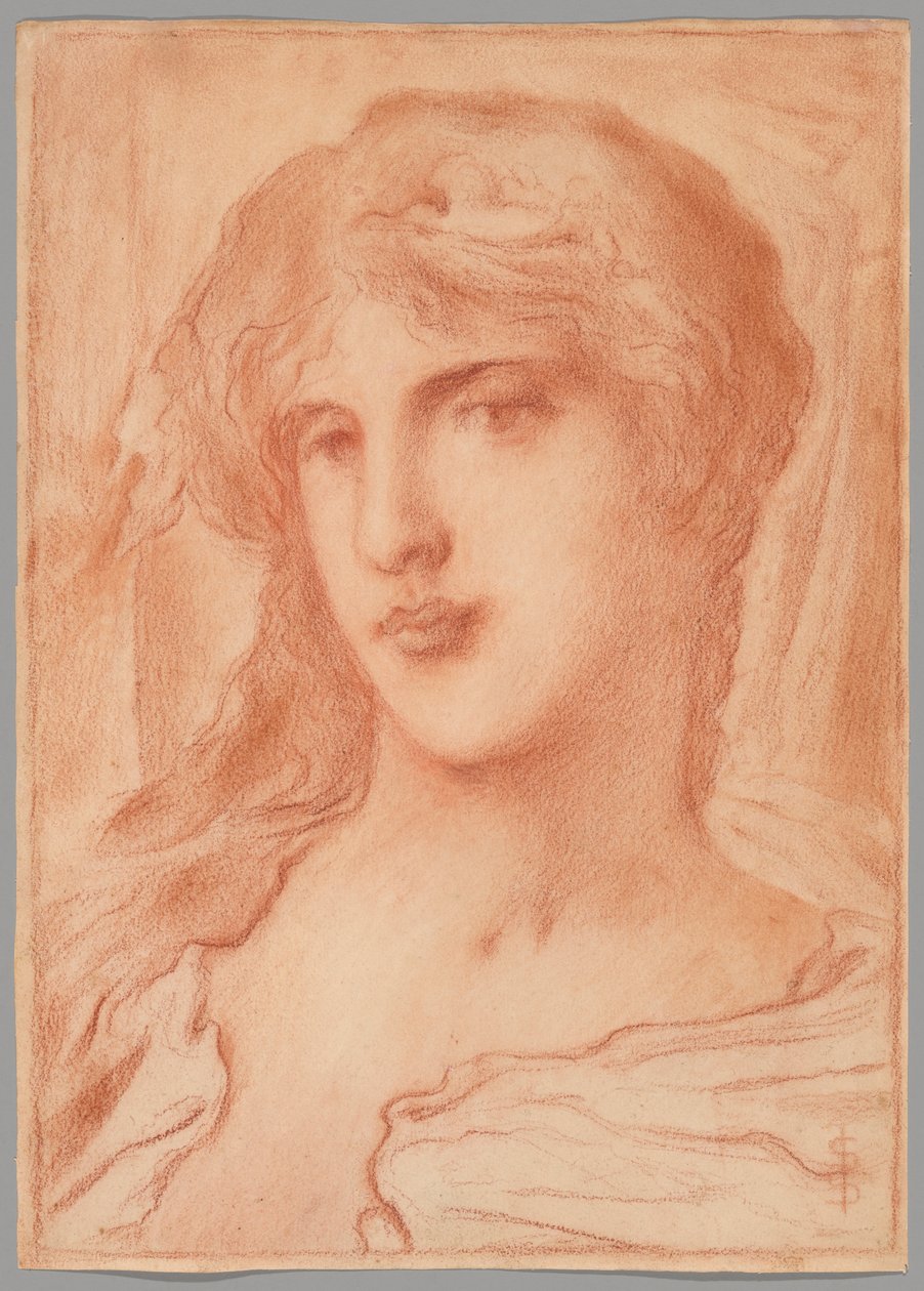 Estudio de cabeza de Simeon Solomon