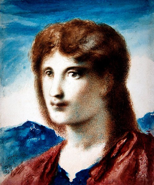 Cabeza de un joven de Simeon Solomon