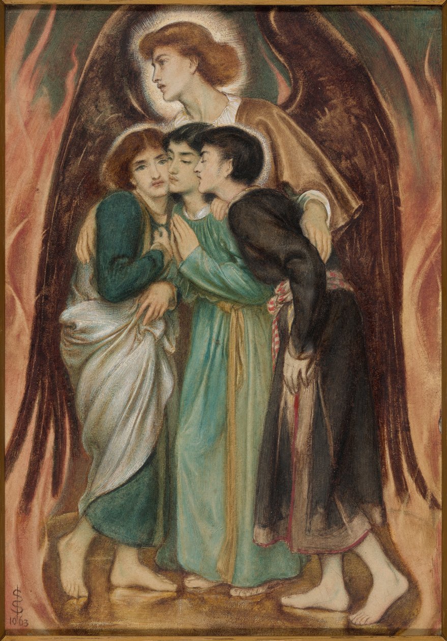 Sadrac, Mesac y Abednego en el horno de fuego de Simeon Solomon