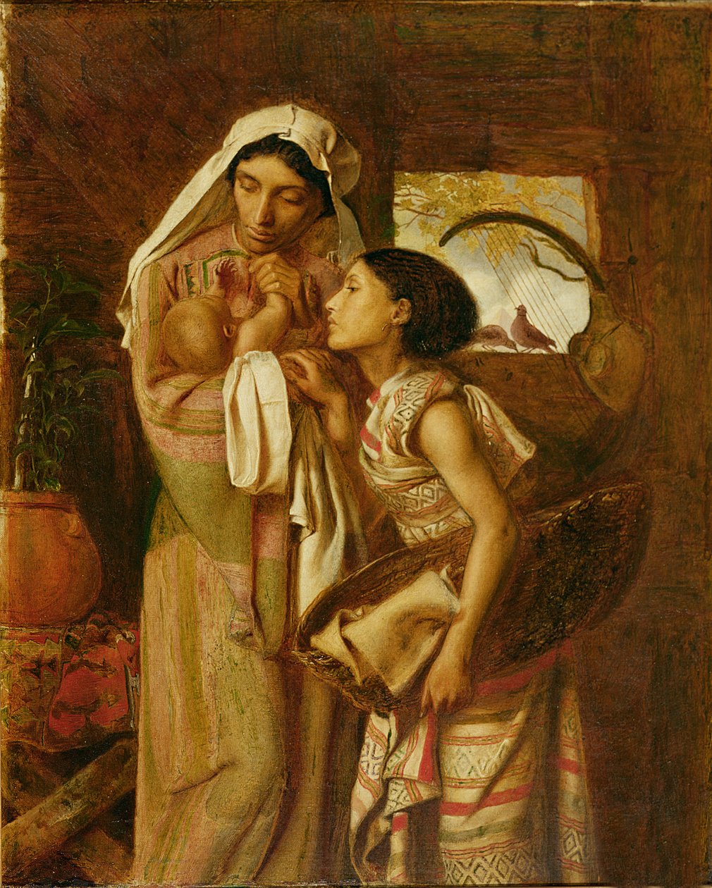 La madre de Moisés, c.1860 (óleo sobre lienzo) de Simeon Solomon