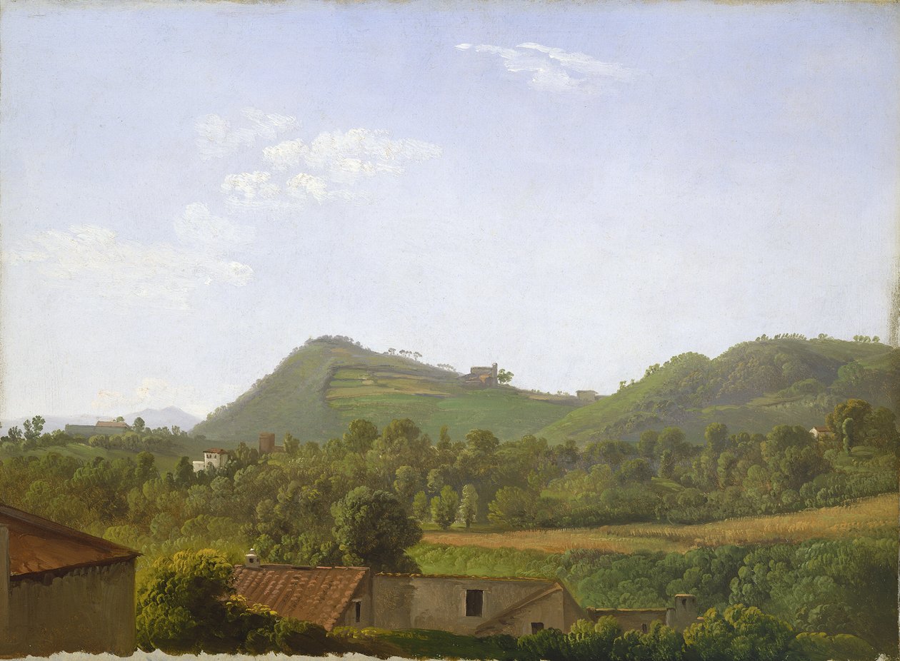 Vista cerca de Nápoles, c.1806 de Simon Alexandre Clément Denis