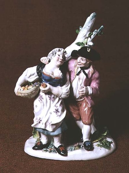 Grupo de campesinos de Hoechst, 1752 de Simon Feilner