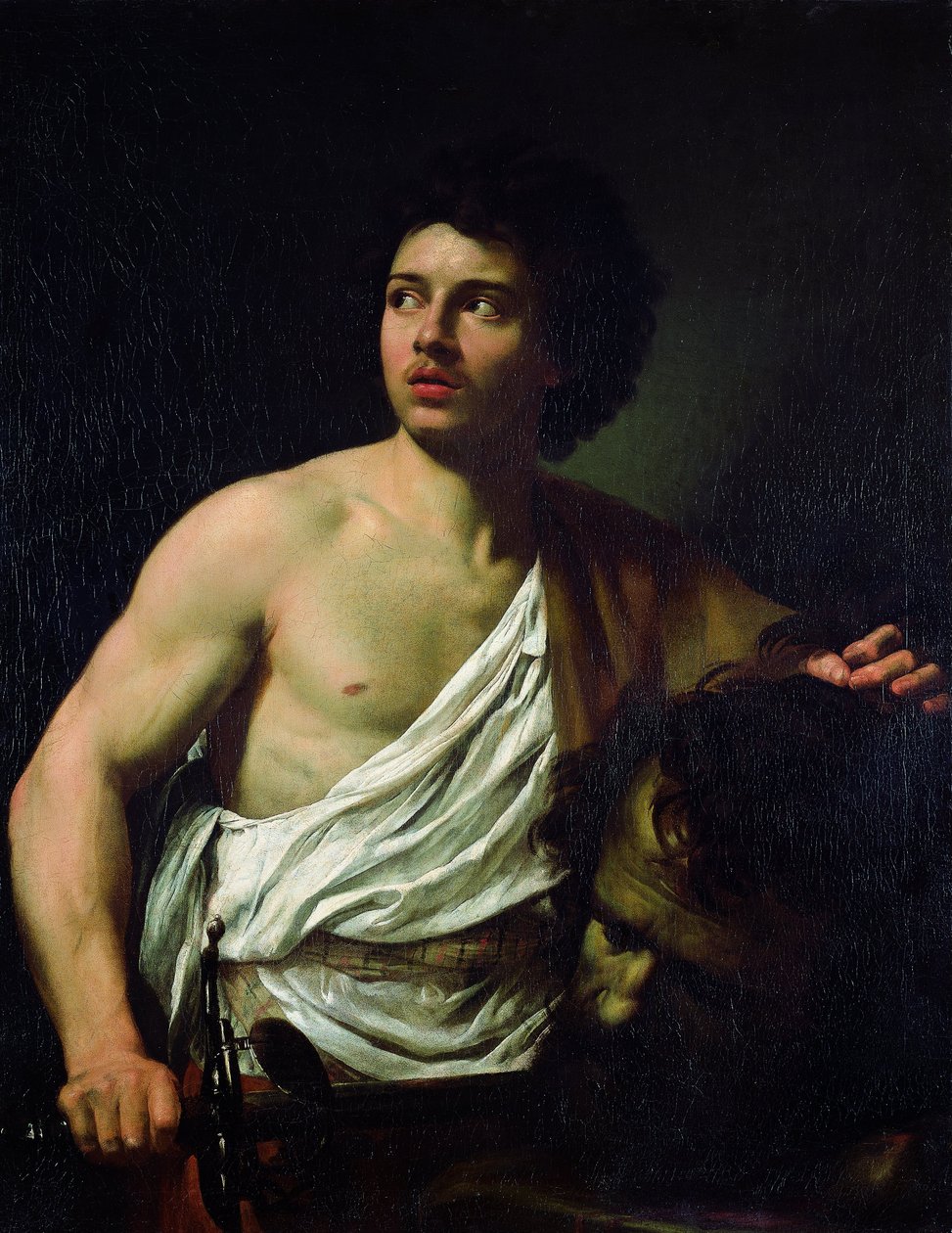 David con la cabeza de Goliat de Simon Vouet