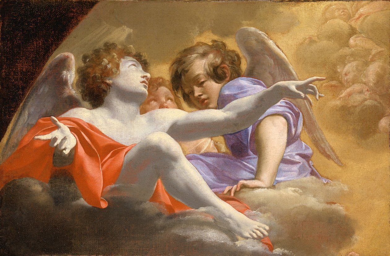 Modelo para el Retablo en San Pedro, 1625 de Simon Vouet
