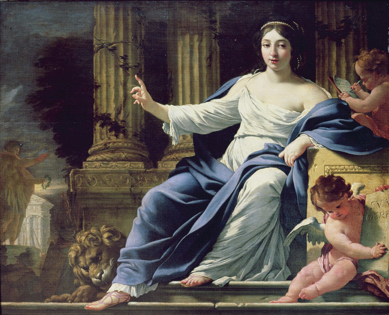Polymnia, la Musa de la Elocuencia de Simon Vouet