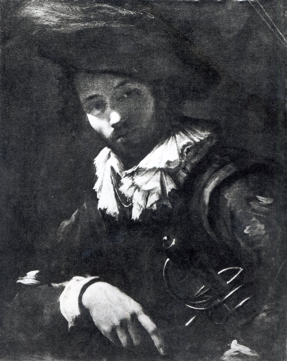 Retrato de un mercenario, 1621-25 de Simon Vouet