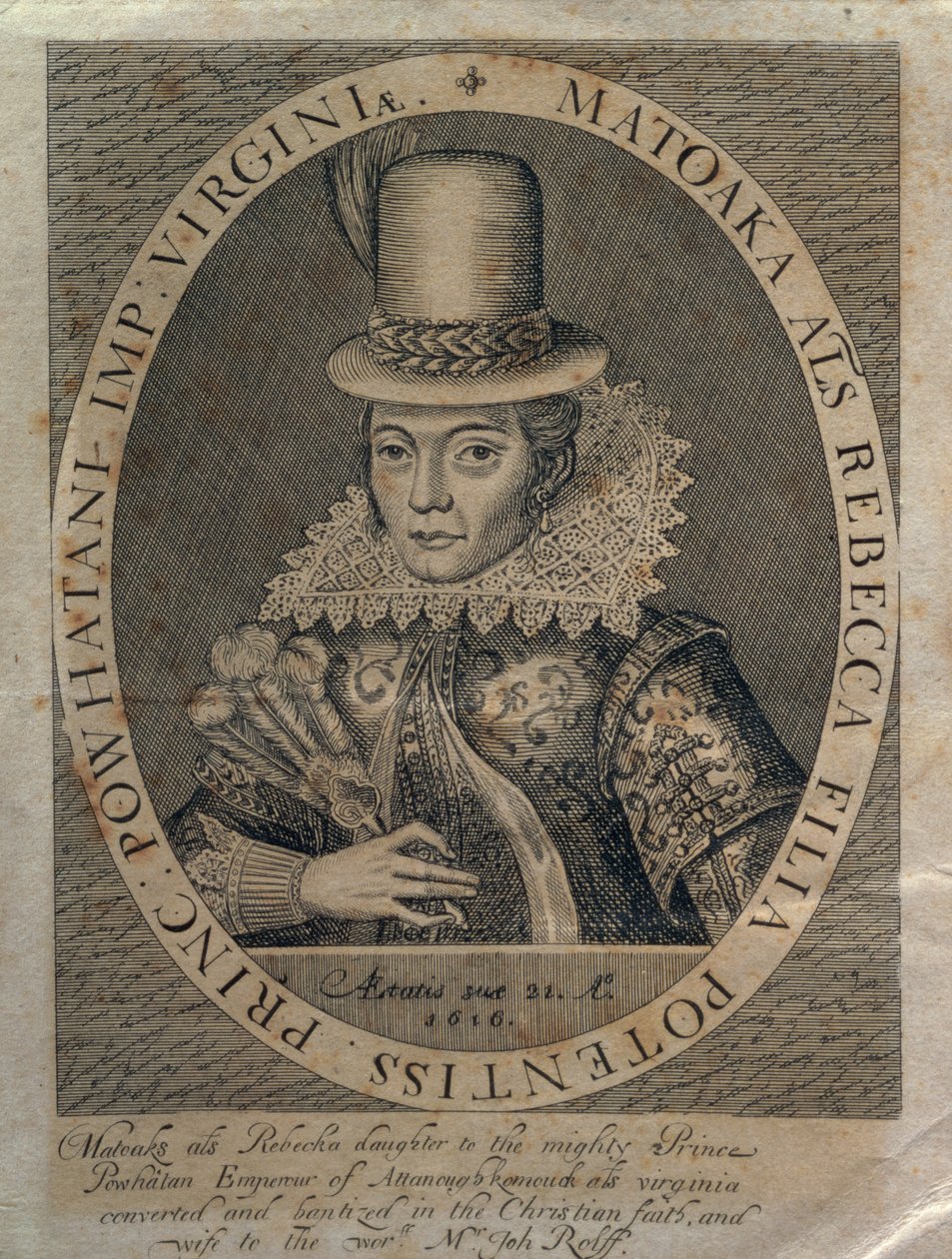 Pocahontas de Simon de Passe