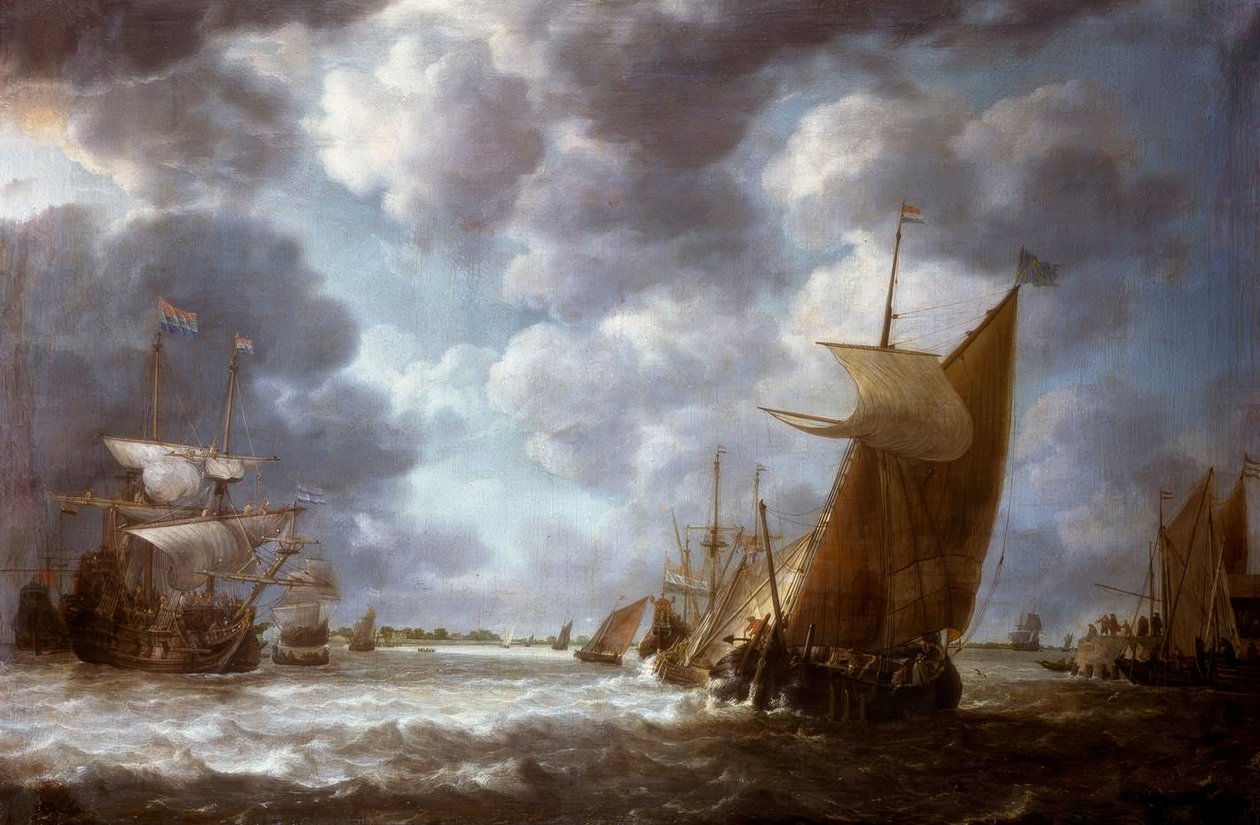 Mar agitado de Simon de Vlieger