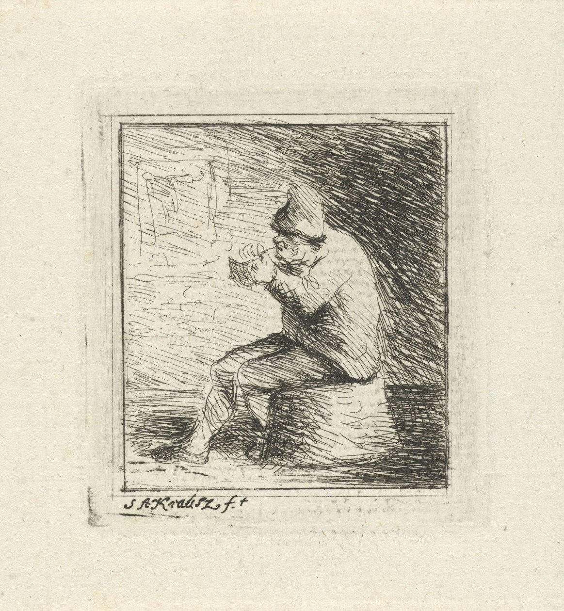 granjero fumador de Simon Andreas Krausz