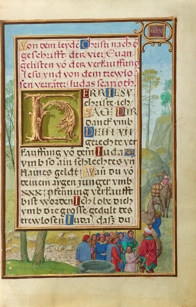 Frontera con José vendido por sus hermanos de Simon Bening