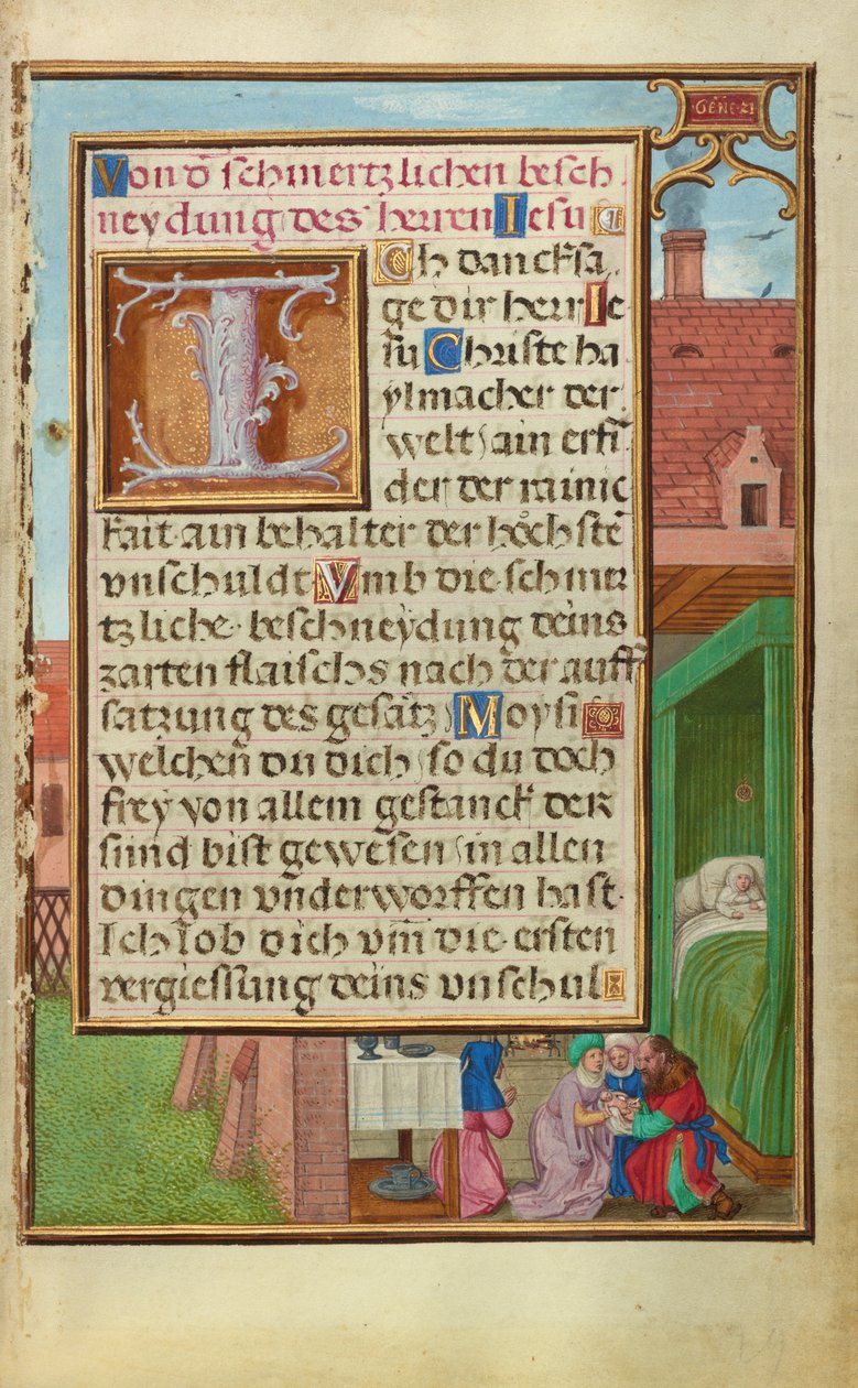 Frontera con la circuncisión de Isaac de Simon Bening