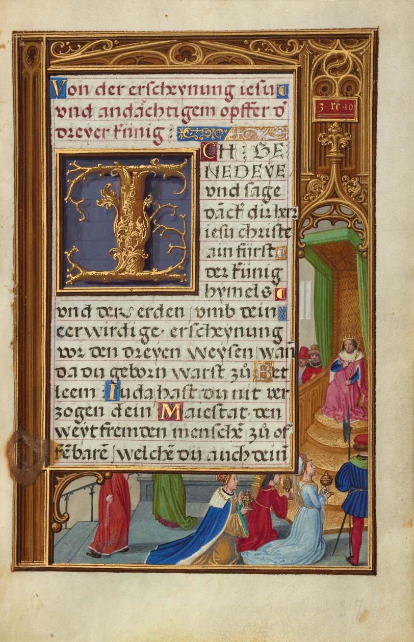 Die Königin von Saba vor König Salomo de Simon Bening