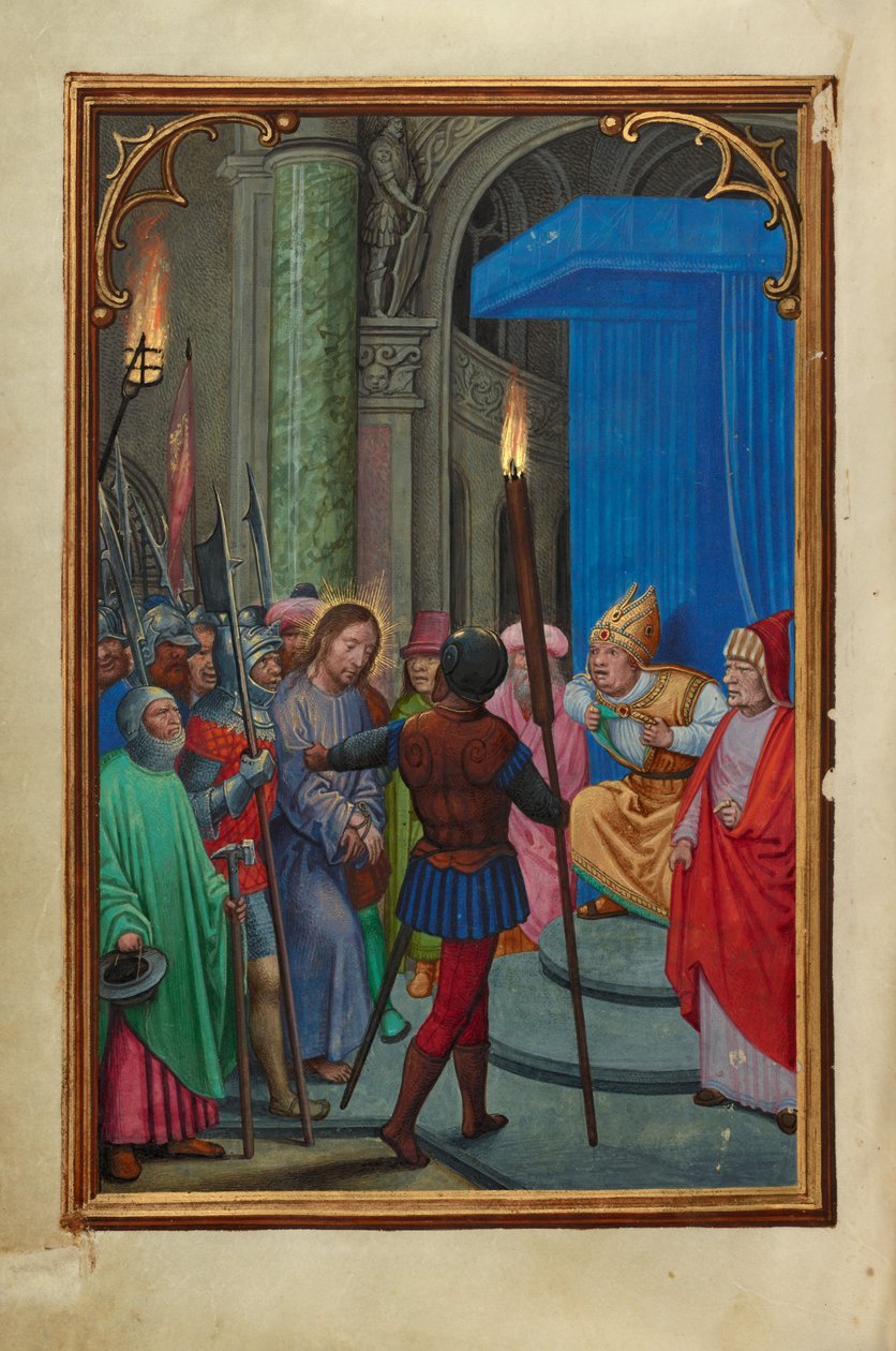 Cristo ante Caifás de Simon Bening