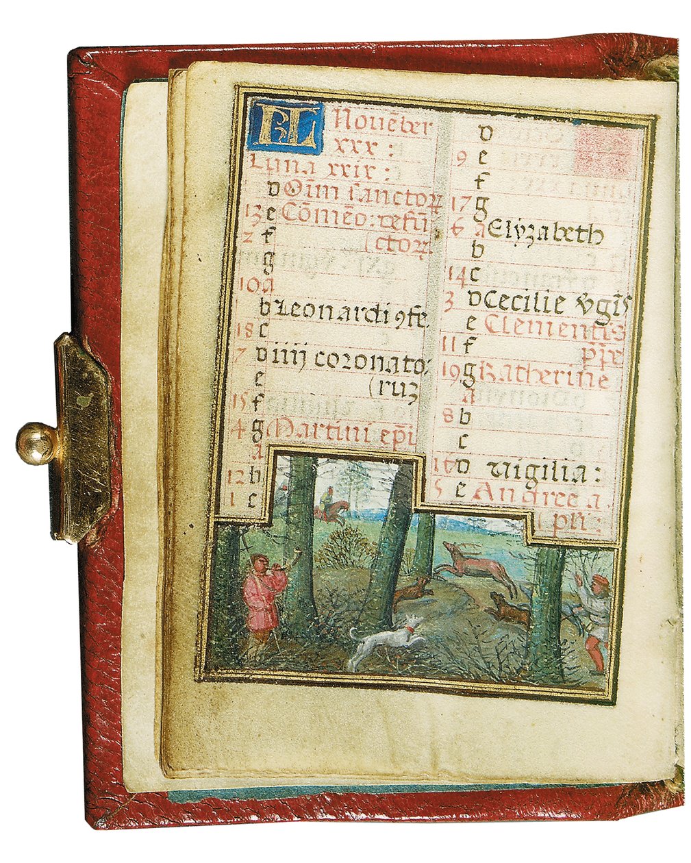 Folio de un Libro de Horas en miniatura, uso de Roma, Brujas de Simon Bening