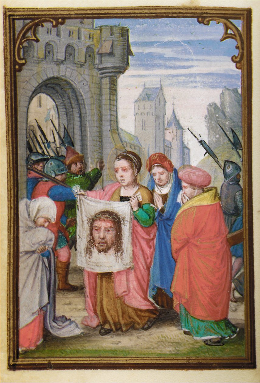 Folio de un libro de horas en miniatura, uso de Roma, Brujas, 1530-35 de Simon Bening
