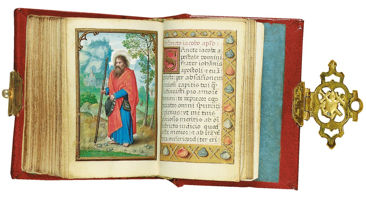Folio de un libro de horas en miniatura, uso de Roma, Brujas, 1530-35 de Simon Bening