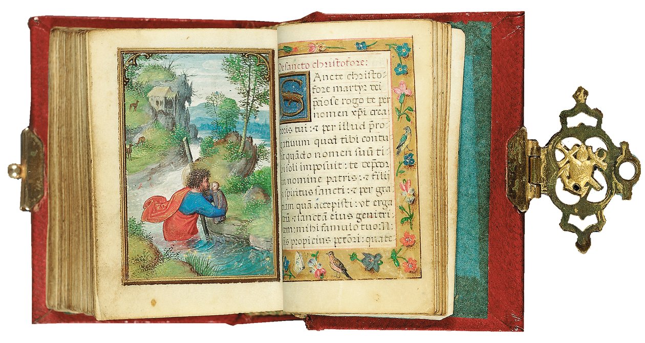 Folio de un libro de horas en miniatura, uso de Roma, Brujas, 1530-35 de Simon Bening