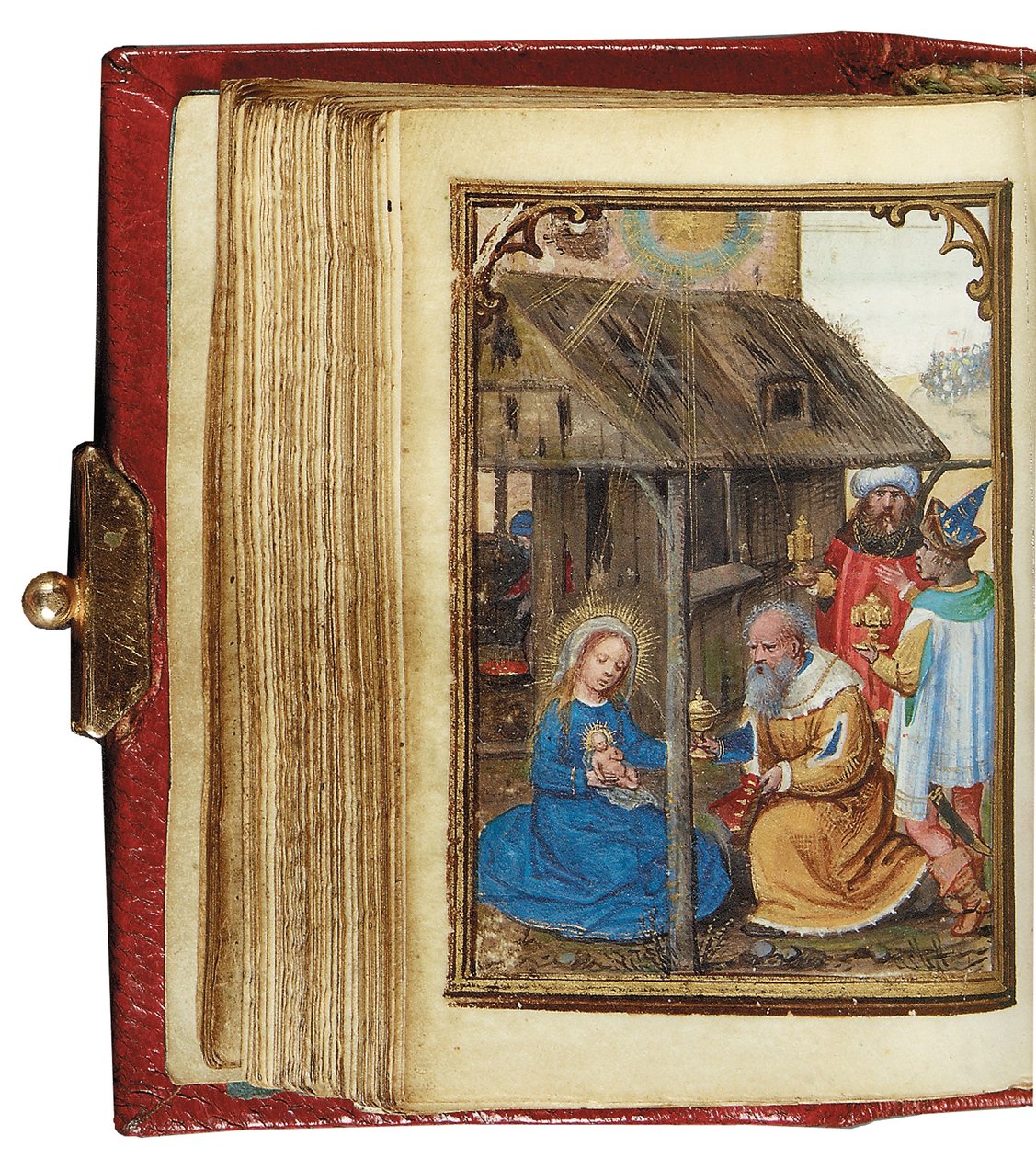 Folio de un libro de horas en miniatura, uso de Roma, Brujas, 1530-35 de Simon Bening