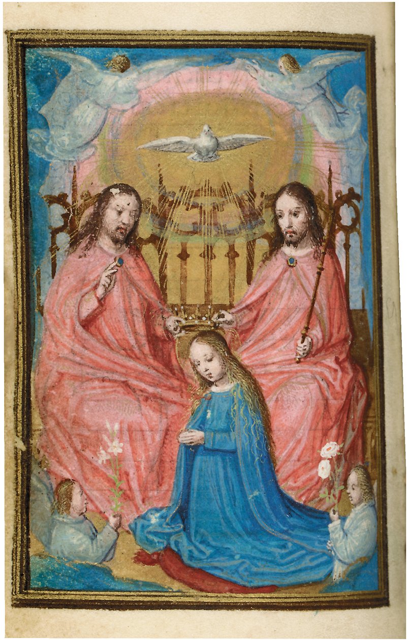 Folio de un libro de horas en miniatura, uso de Roma, Brujas, 1530-35 de Simon Bening