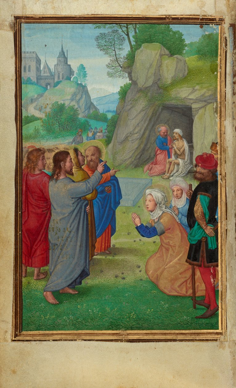 Die Auferweckung des Lazarus de Simon Bening