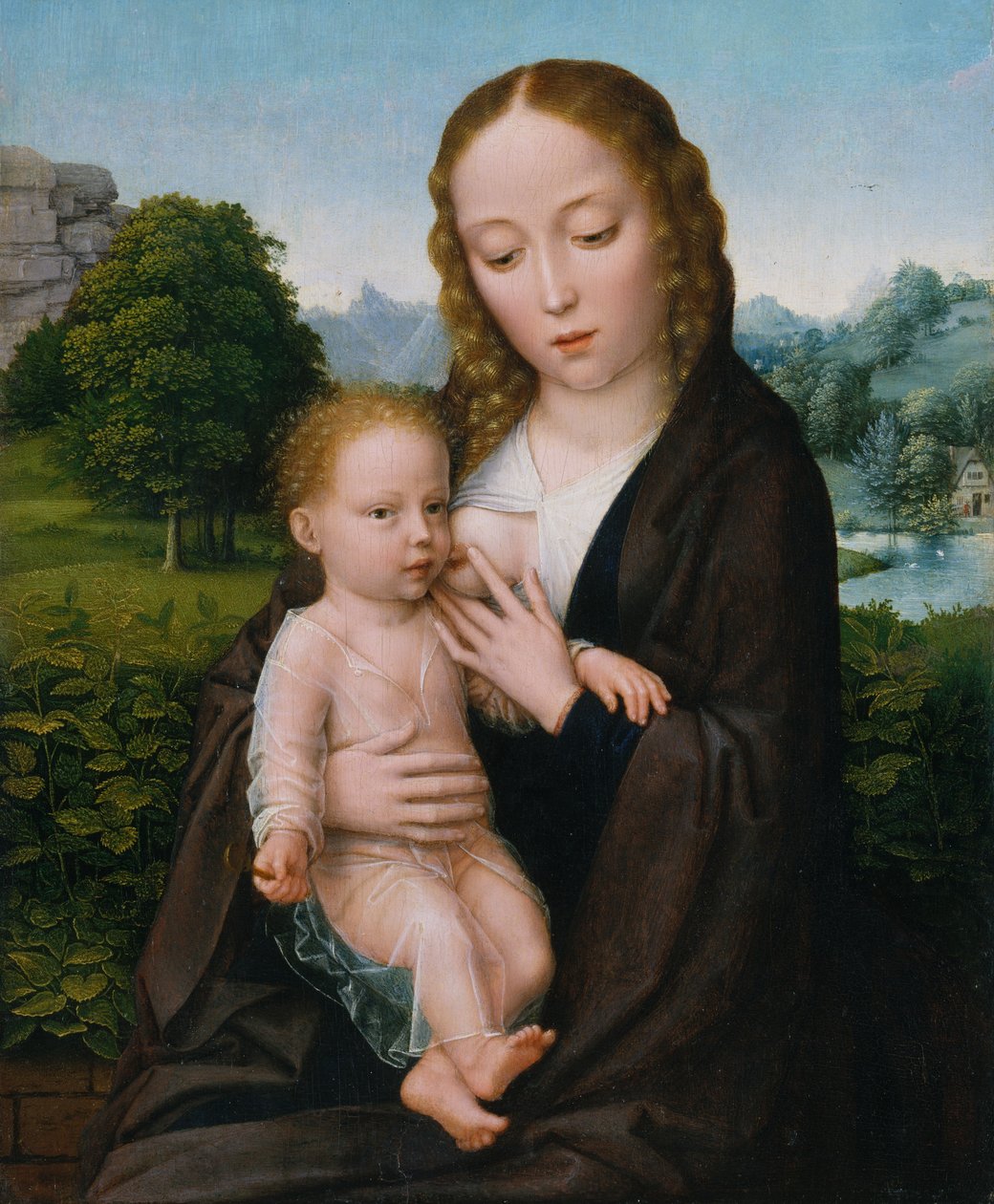 Virgen y niño, ca. 1520 de Simon Bening