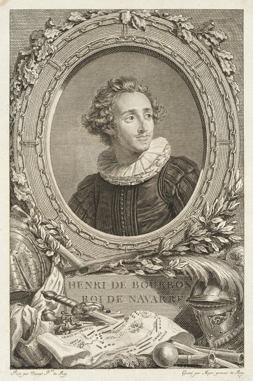 Henri de Bourbon, Rey de Navarra de Simon Charles Miger after François André Vincent