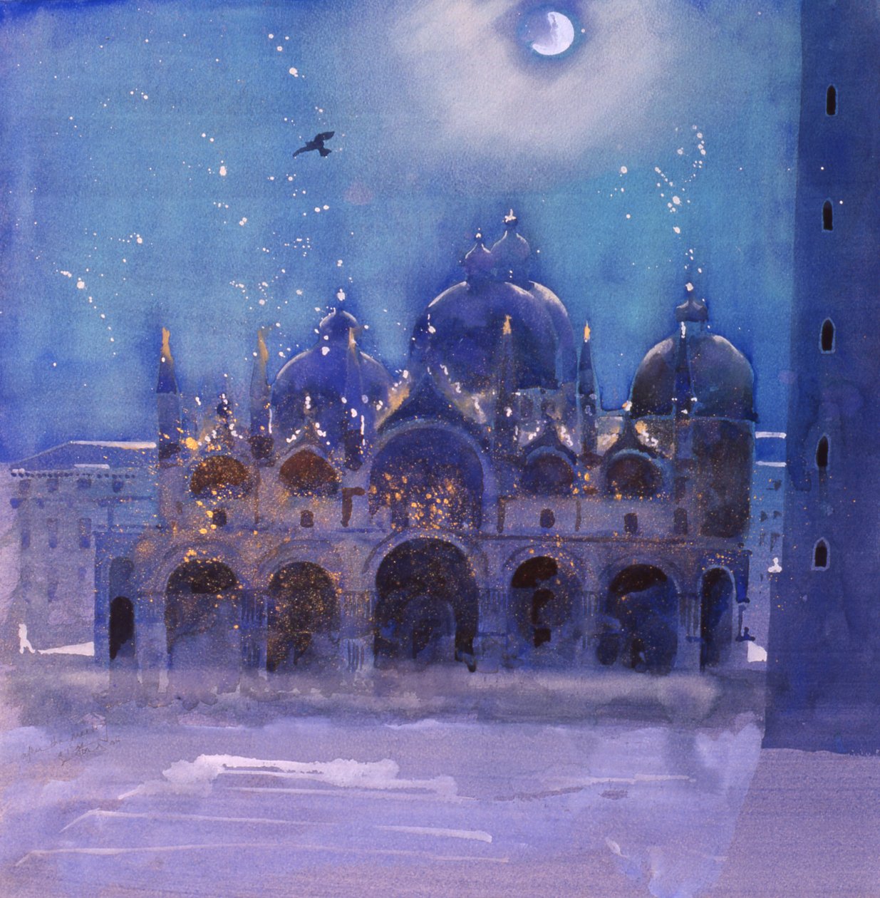Después de la reunión, 2006 (acuarela sobre papel) de Simon Fletcher