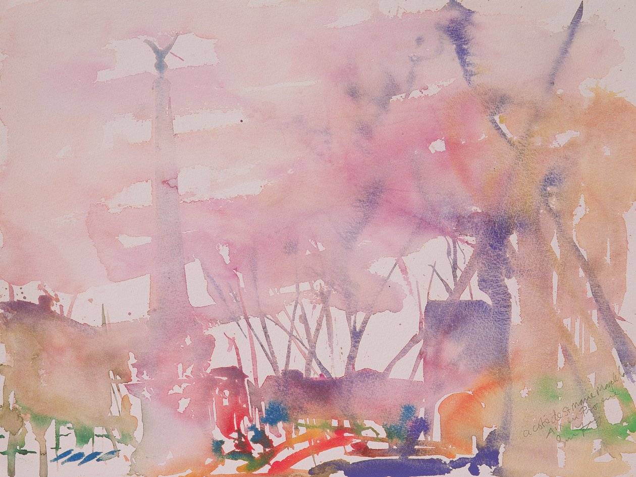 Aix en provence, Francia, 2002 (acuarela) de Simon Fletcher