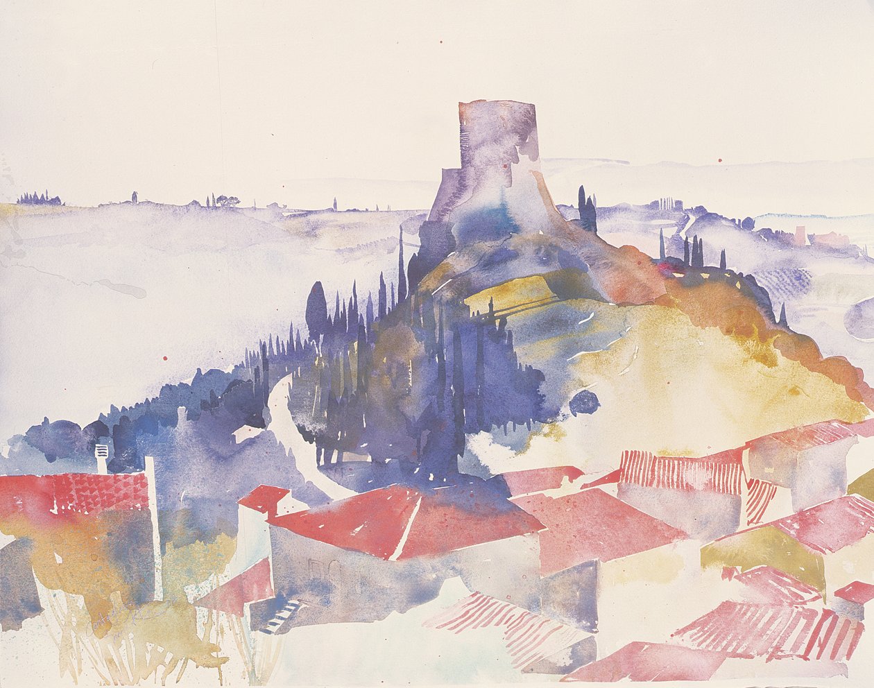 Castiglioni, Italia, 2002 (acuarela) de Simon Fletcher