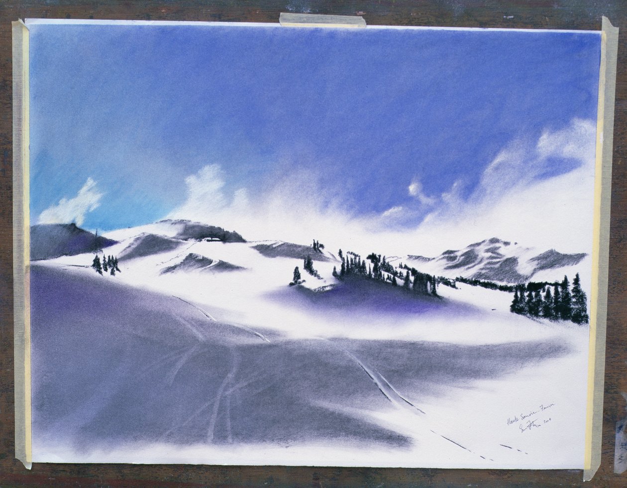 Alta Saboya, febrero de 2006 (técnica mixta) de Simon Fletcher