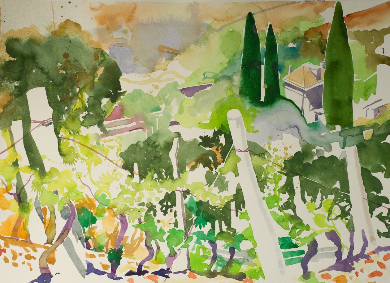 La Billiere (acuarela sobre papel) de Simon Fletcher