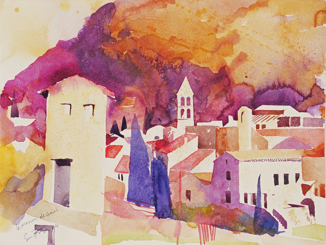 La Maison de Garel, 2004 (acuarela sobre papel) de Simon Fletcher