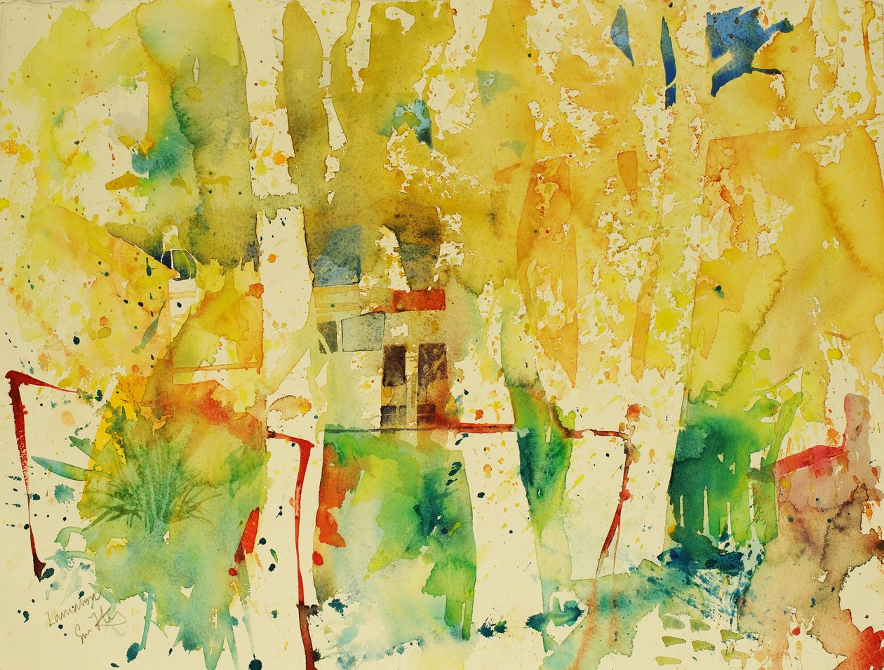 Lamalou, 2006 (acuarela) de Simon Fletcher
