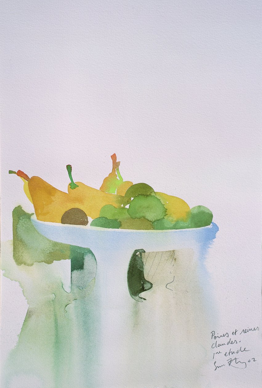 Poire, claudes queens I, 2002 (acuarela) de Simon Fletcher