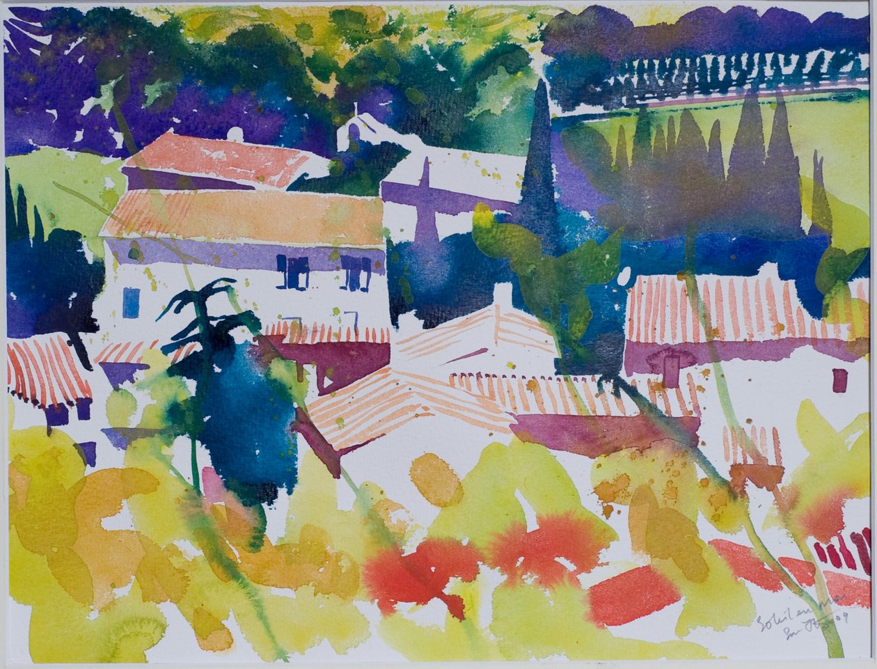 Sol de mayo, 2009 (acuarela) de Simon Fletcher