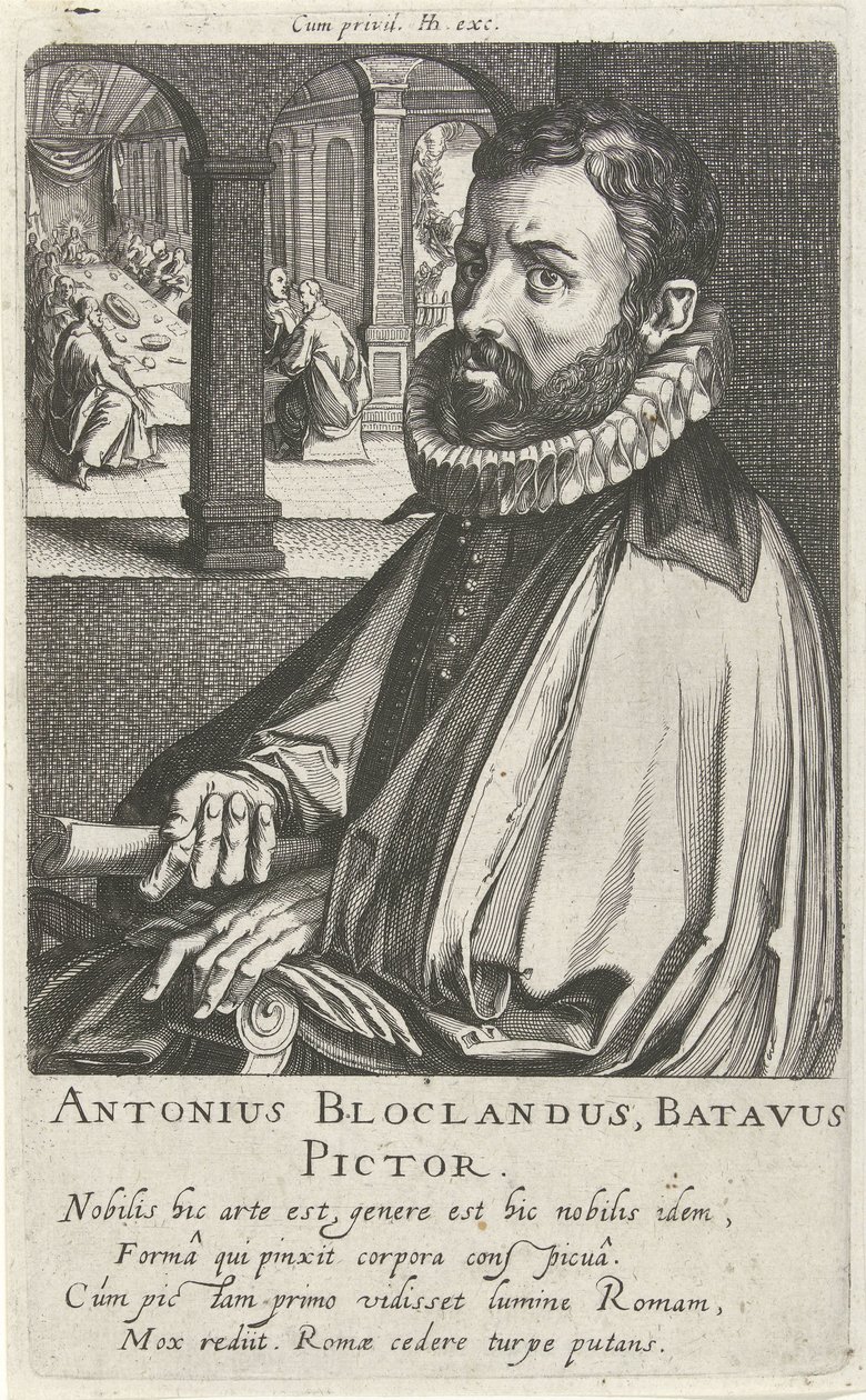 Retrato de Anthonie Blocklandt de Simon Frisius