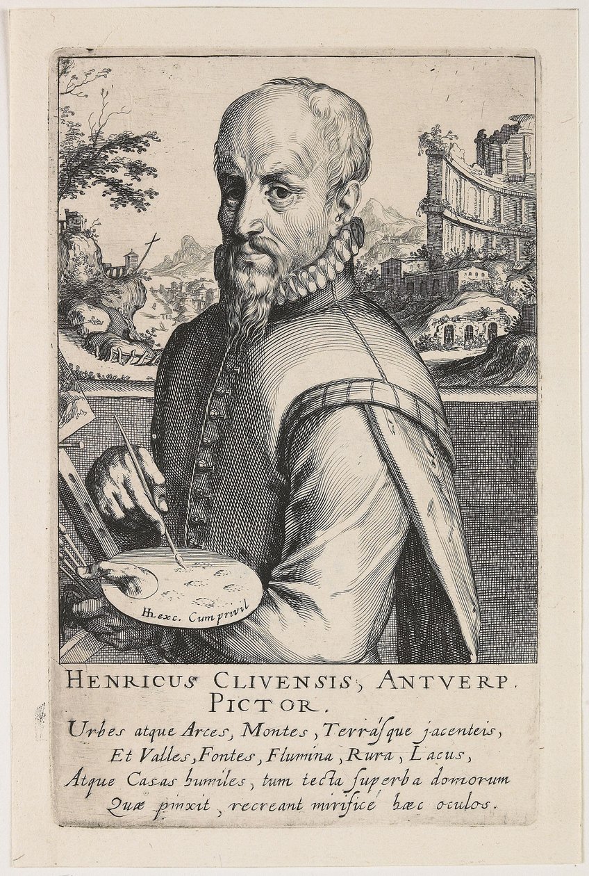 Retrato de Hendrik van Cleef de Simon Frisius