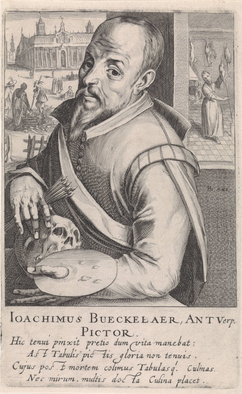 Retrato de Joachim Beuckelaer de Simon Frisius