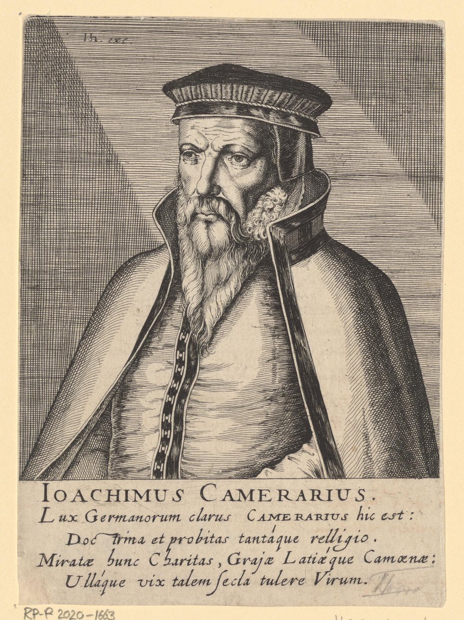 Retrato de Joachim Camerarius I de Simon Frisius